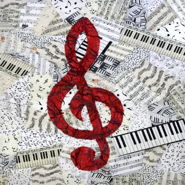 Red Treble Clef