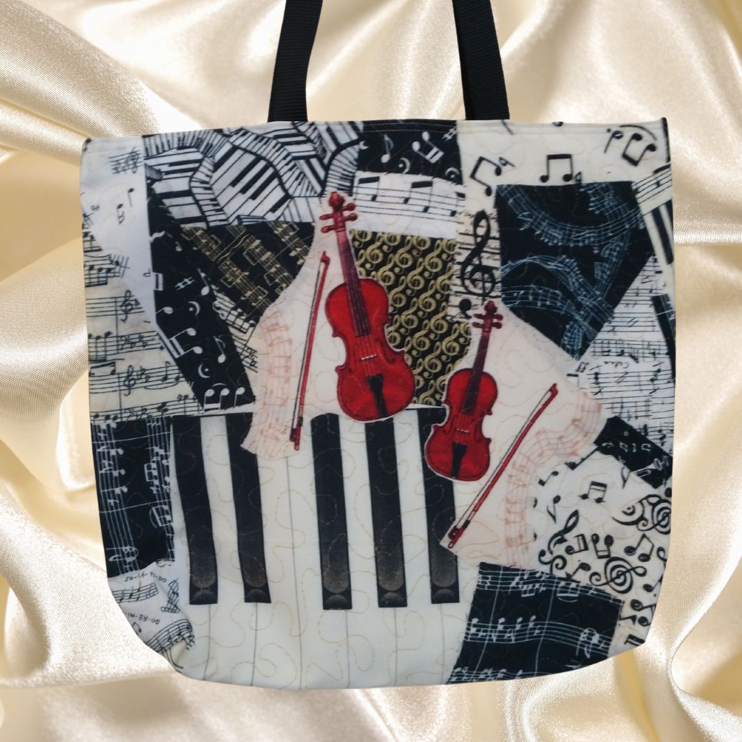 Violin and Viola Reversible Tote Bag