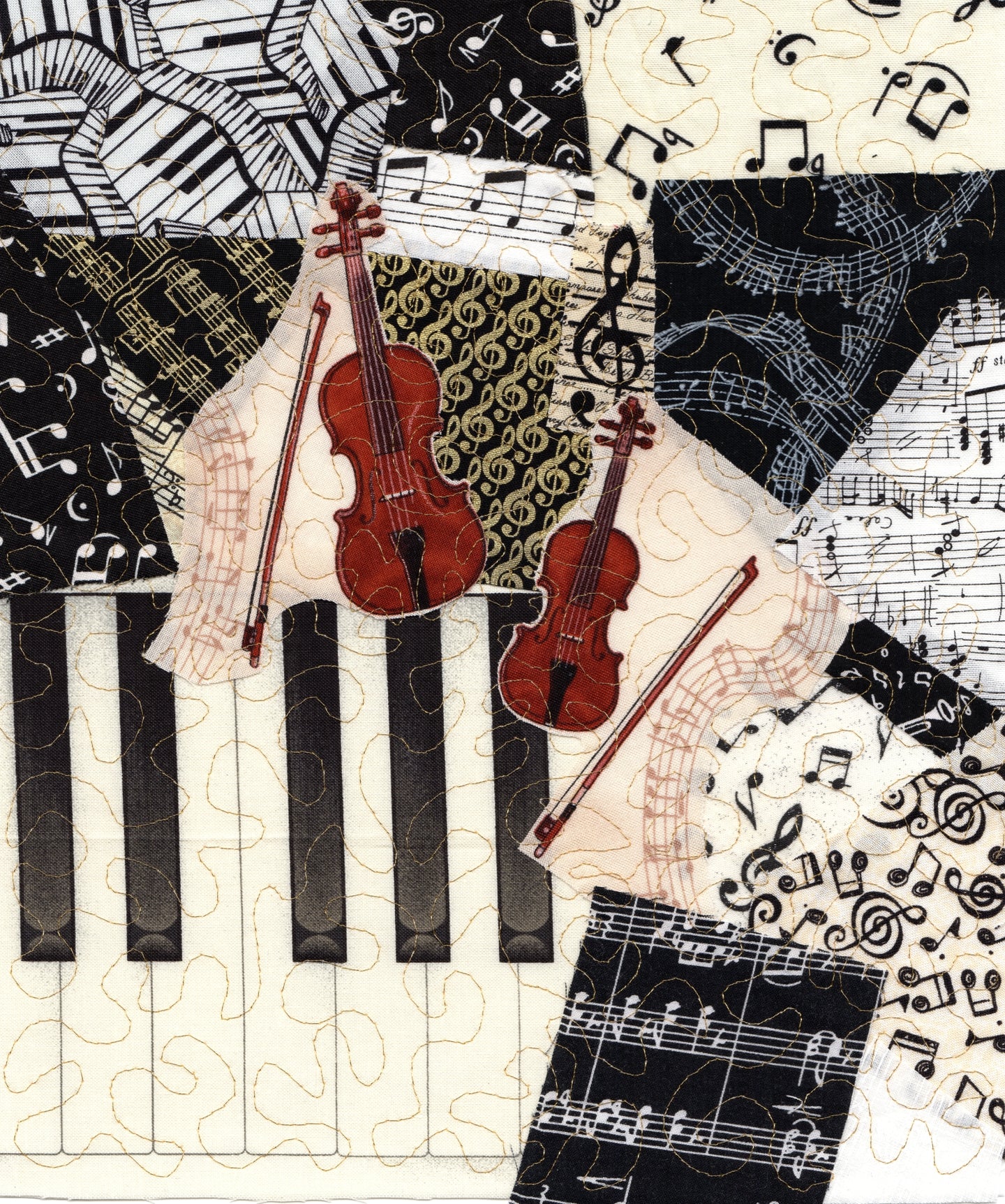 Violin and Viola/Music Greeting Card - blank inside with envelope