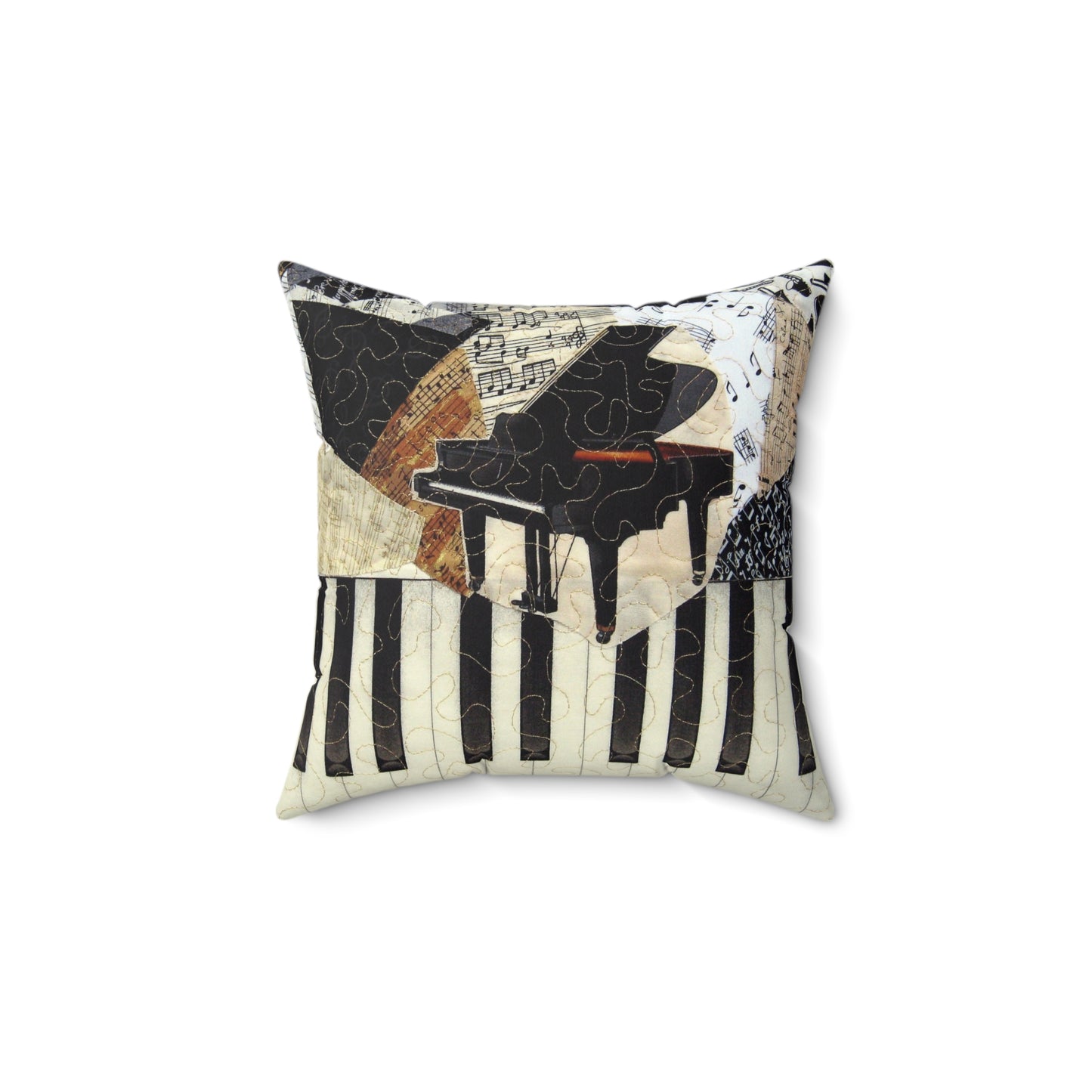 Grand Piano Music Square Pillow