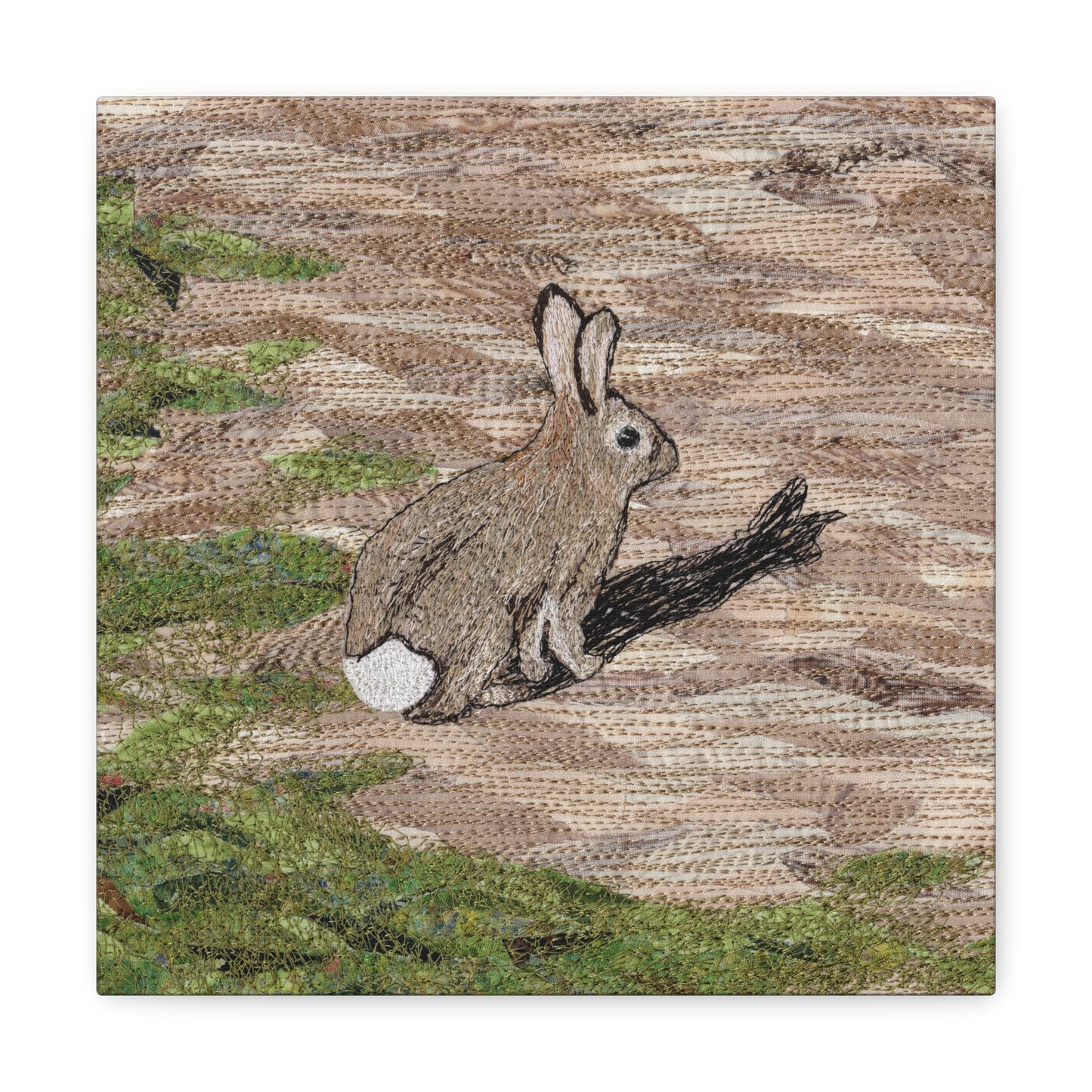 Afraid of His Own Shadow - Bunny Rabbit design - Canvas Gallery Wrap