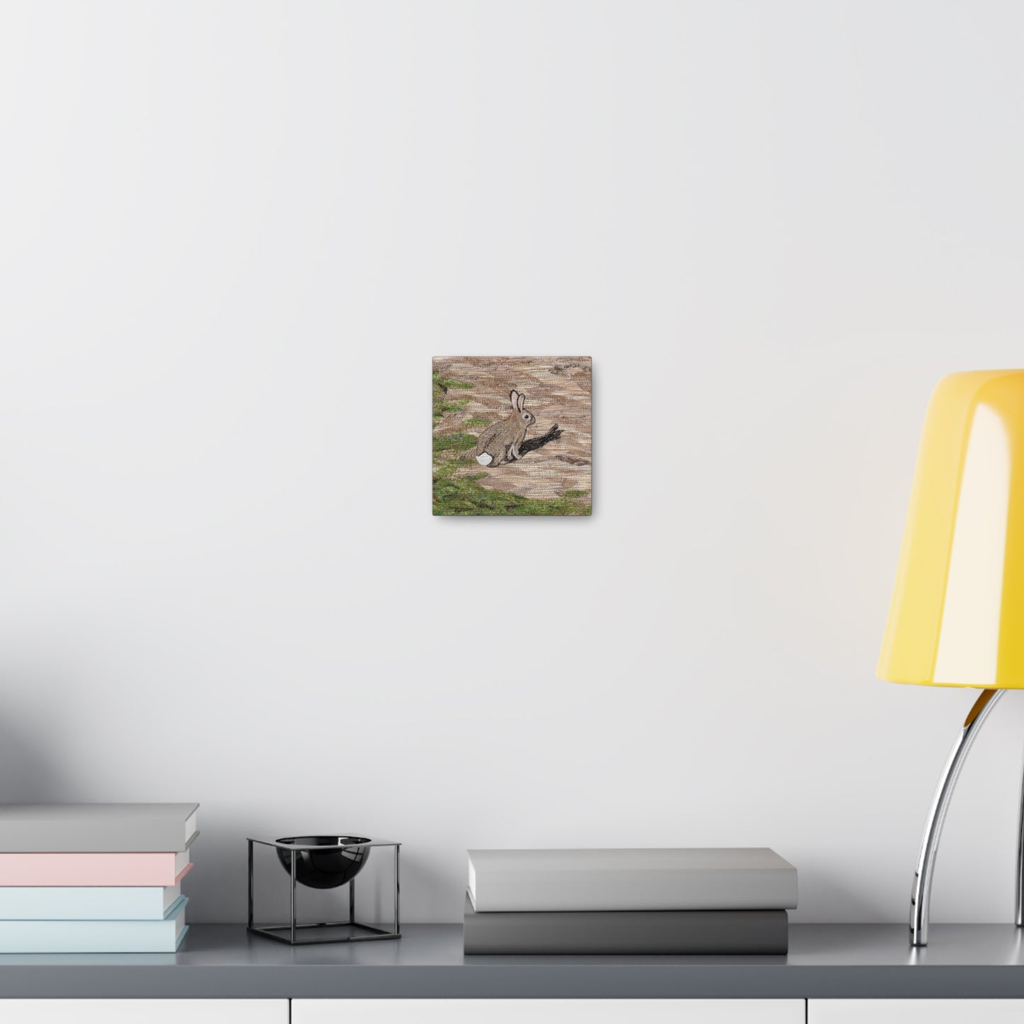 Afraid of His Own Shadow - Bunny Rabbit design - Canvas Gallery Wrap