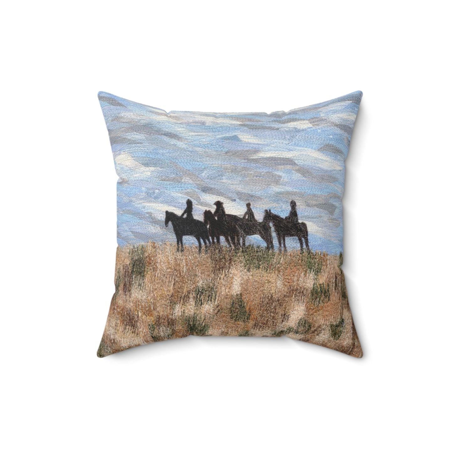 The Four Horsemen Square Pillow
