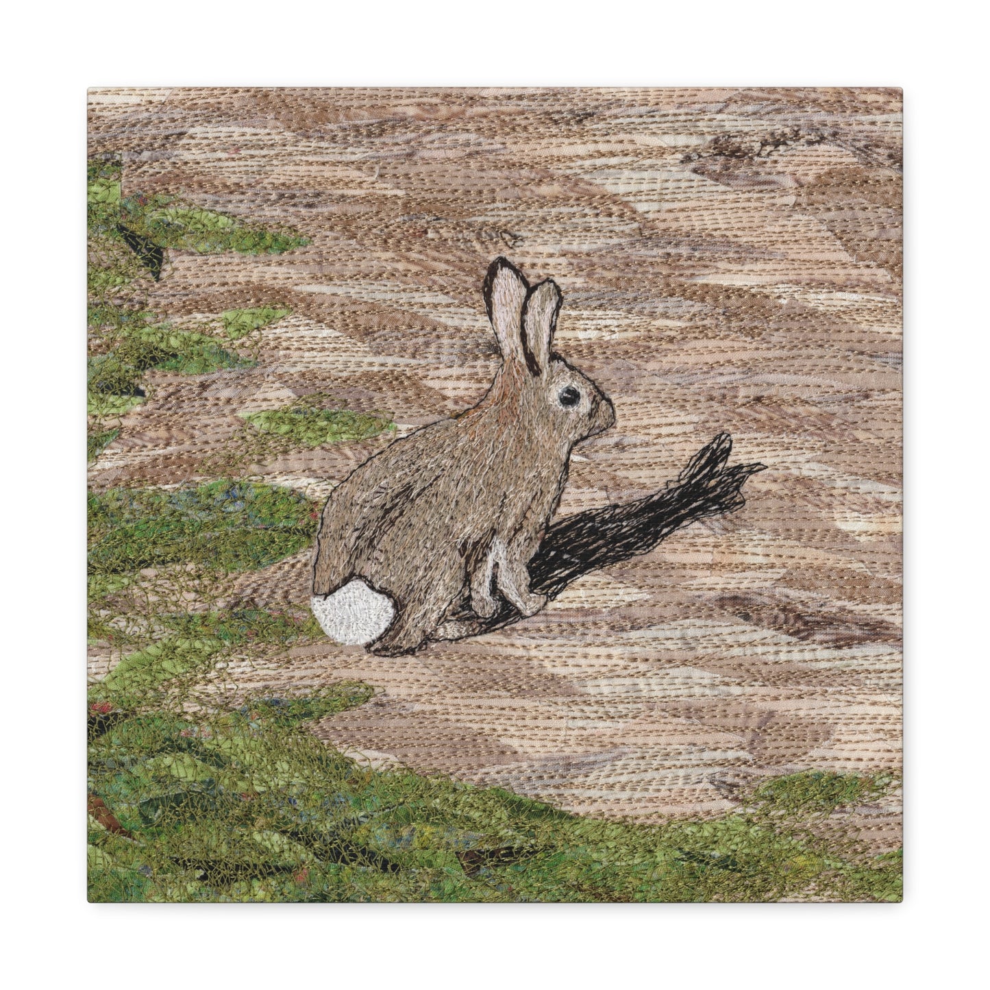 Afraid of His Own Shadow - Bunny Rabbit design - Canvas Gallery Wrap