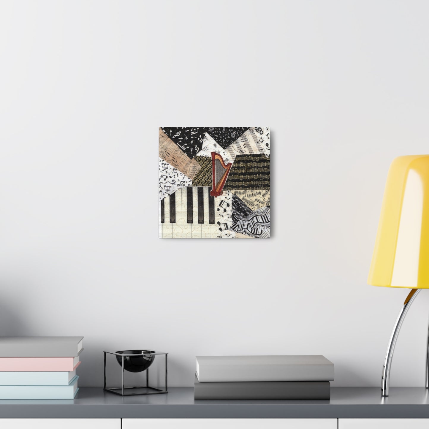 Harp and Keyboard Music Gallery Wrap Canvas