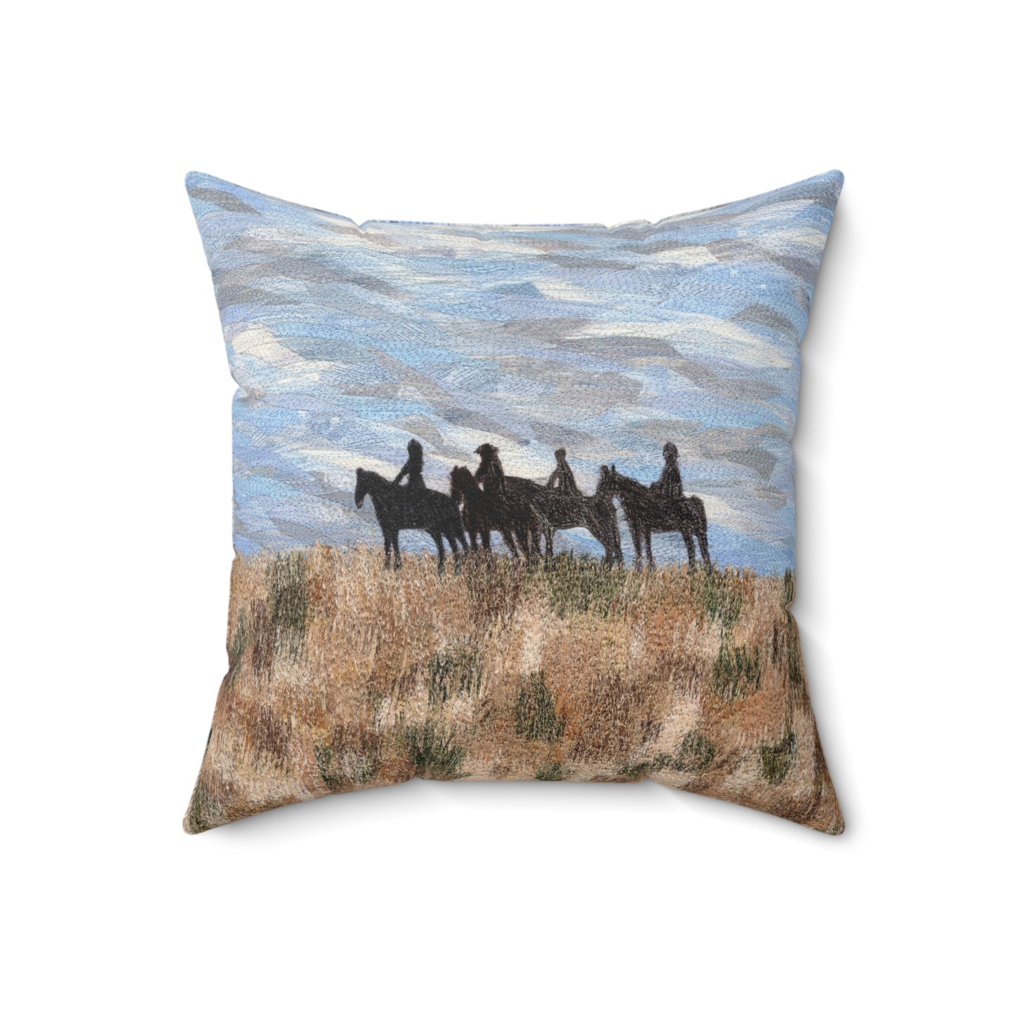 The Four Horsemen Square Pillow