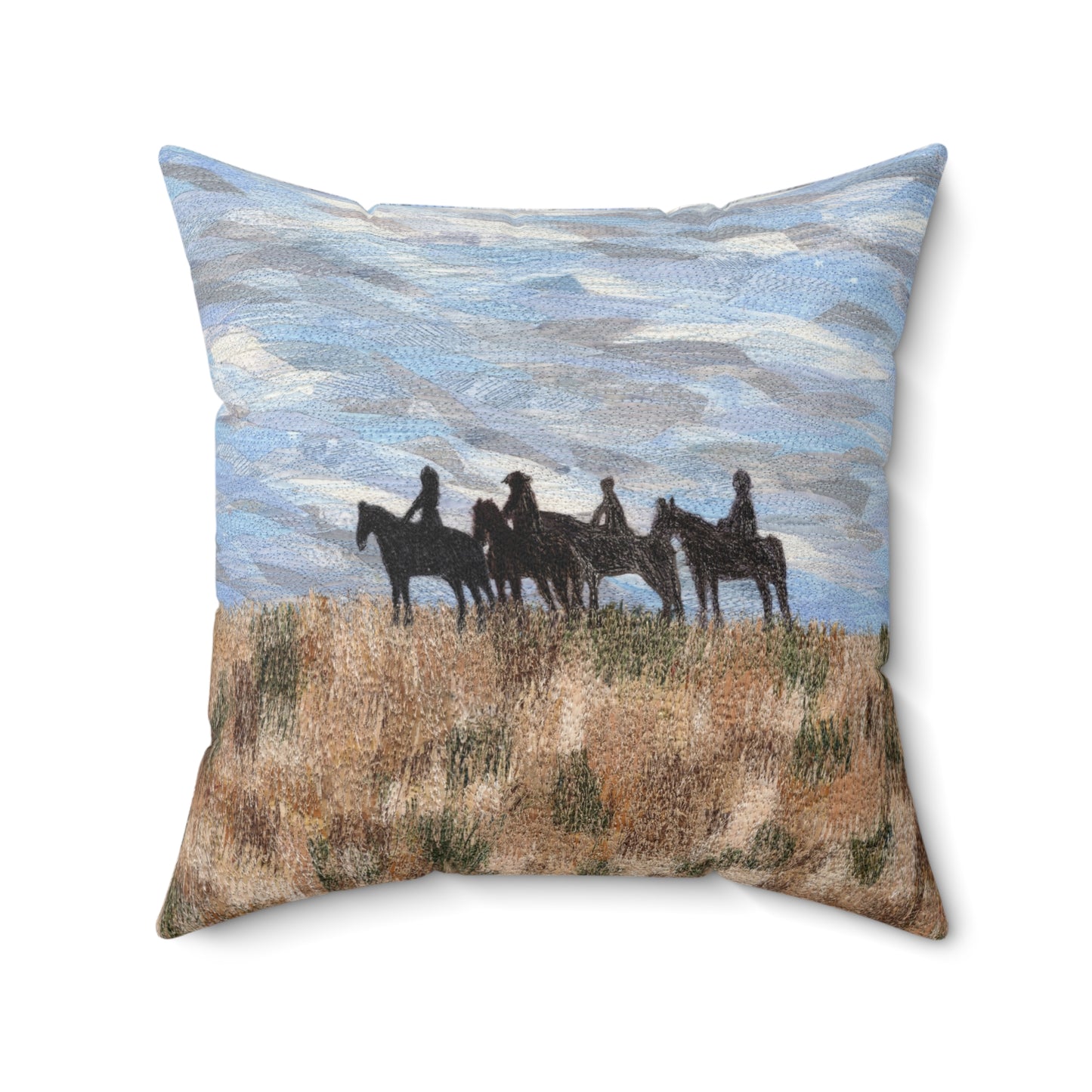 The Four Horsemen Square Pillow