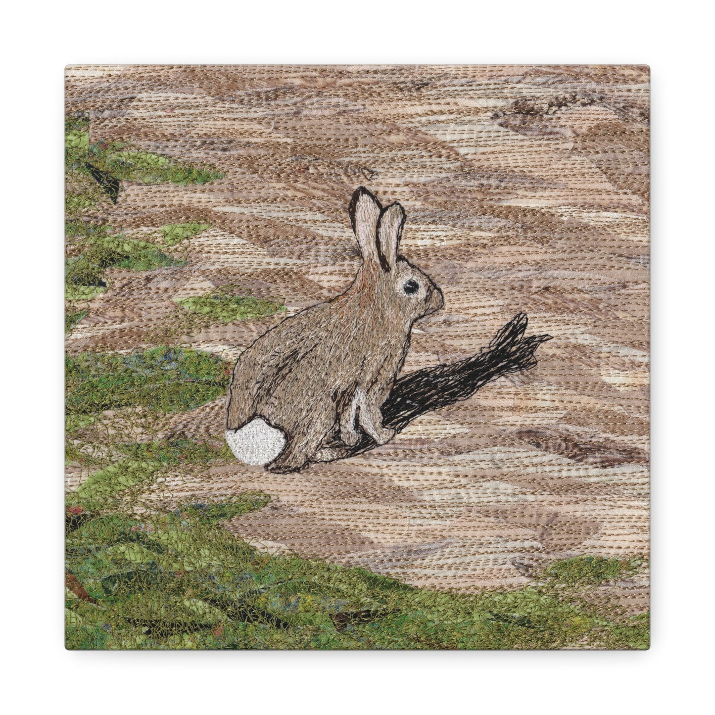 Afraid of His Own Shadow - Bunny Rabbit design - Canvas Gallery Wrap