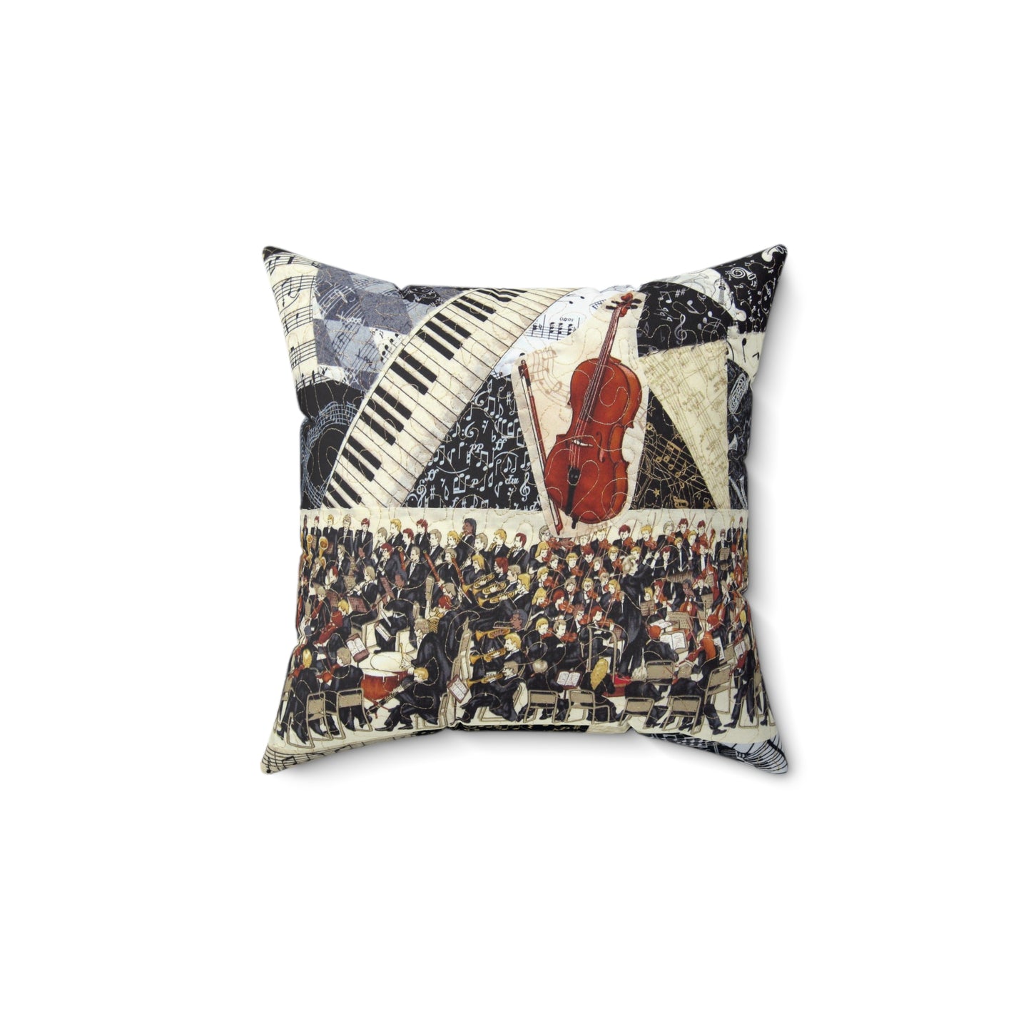 Cello Concerto Music Square Pillow