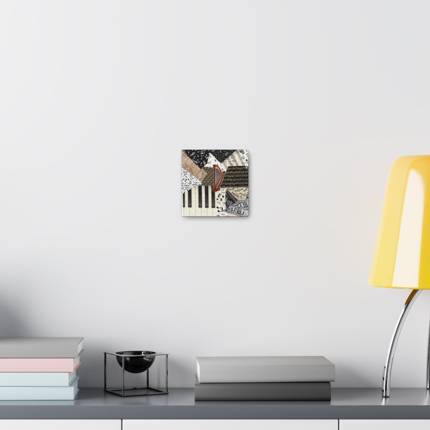 Harp and Keyboard Music Gallery Wrap Canvas