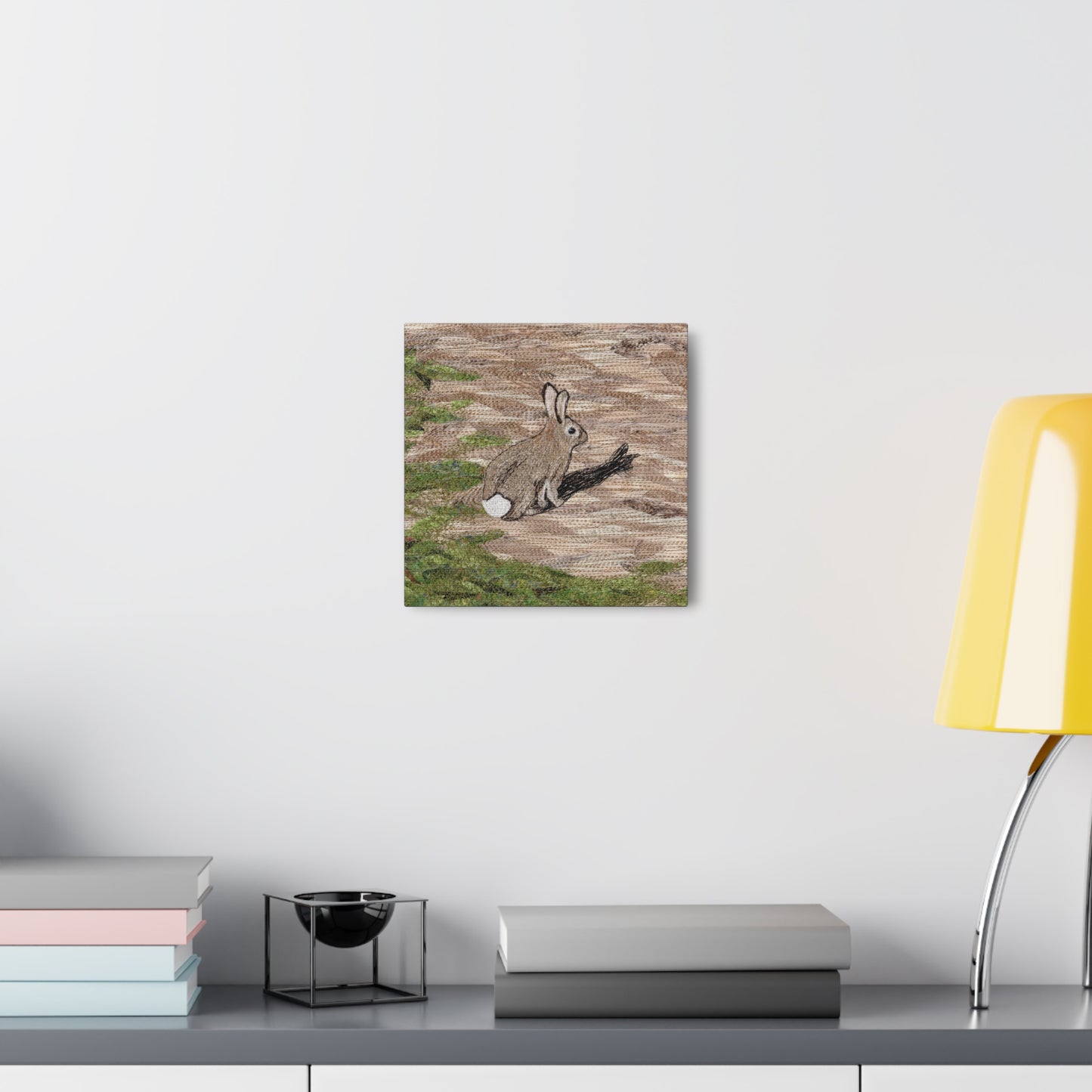 Afraid of His Own Shadow - Bunny Rabbit design - Canvas Gallery Wrap