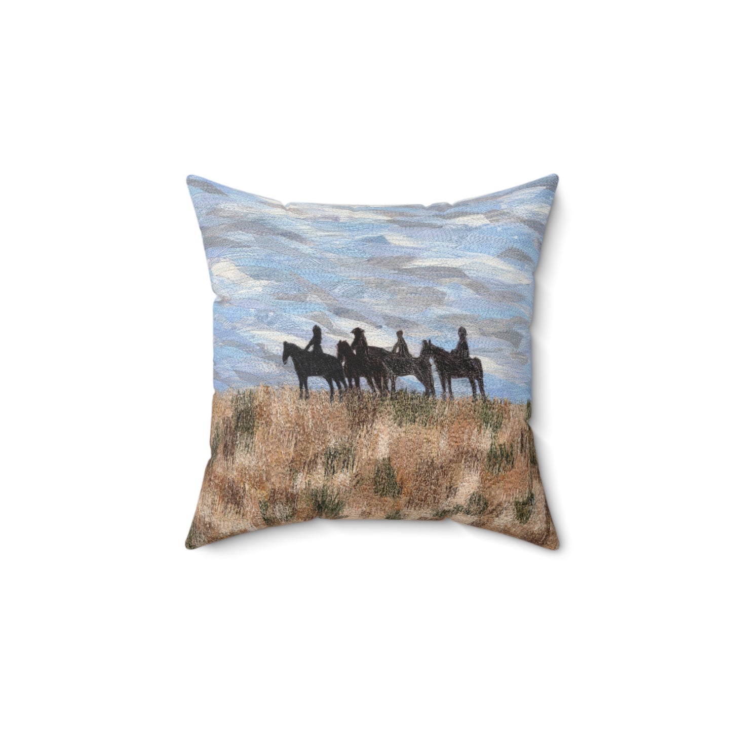 The Four Horsemen Square Pillow