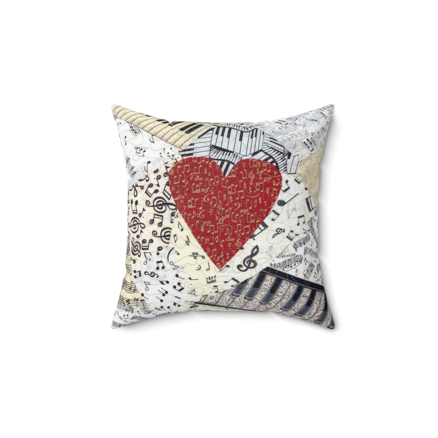 With a Song in My Heart Music Square Pillow