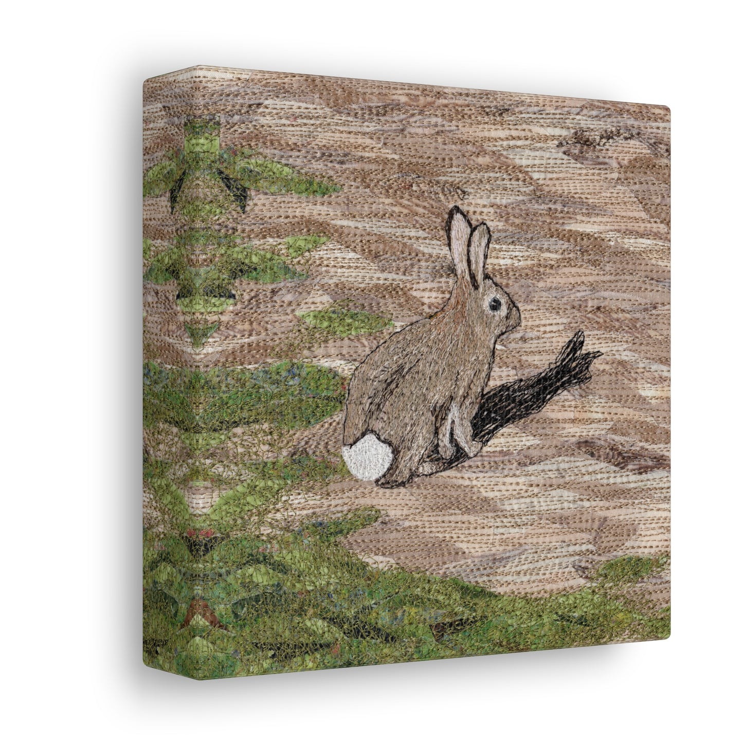 Afraid of His Own Shadow - Bunny Rabbit design - Canvas Gallery Wrap