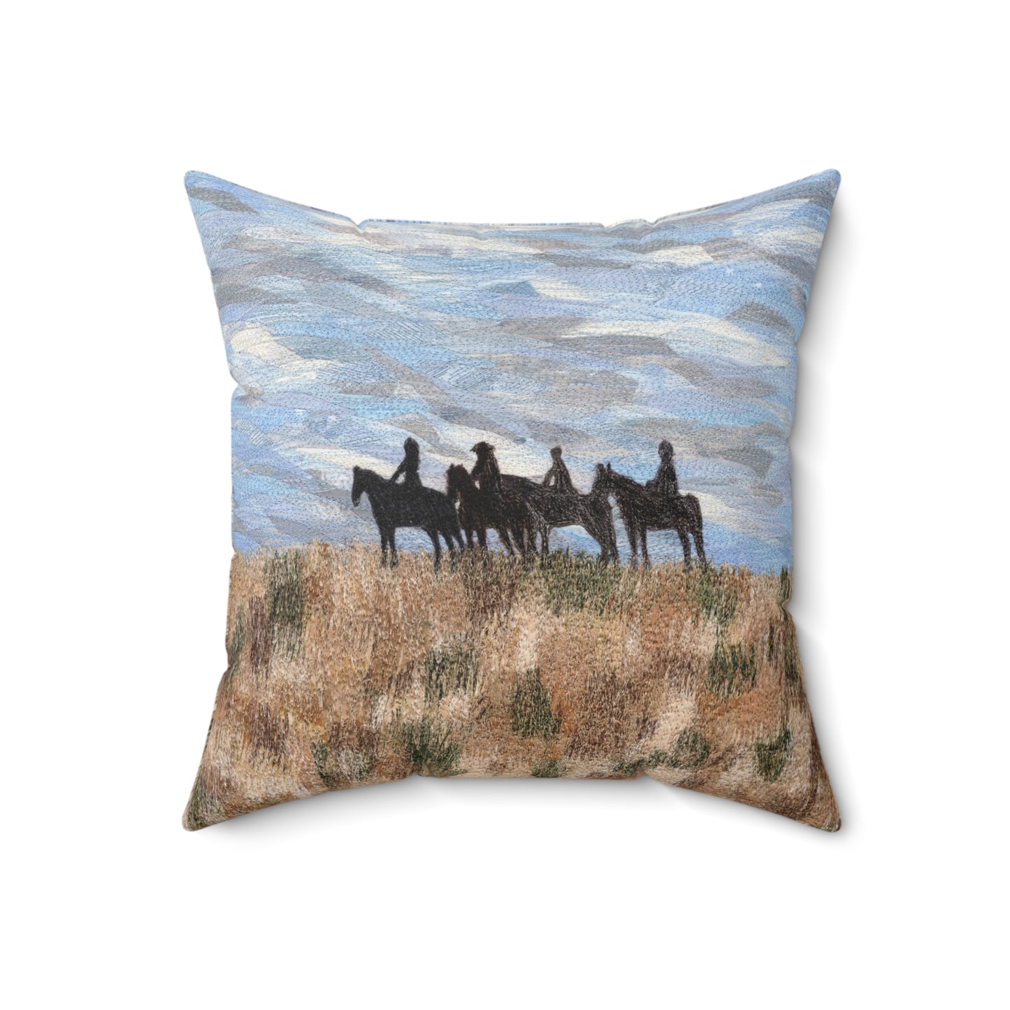 The Four Horsemen Square Pillow