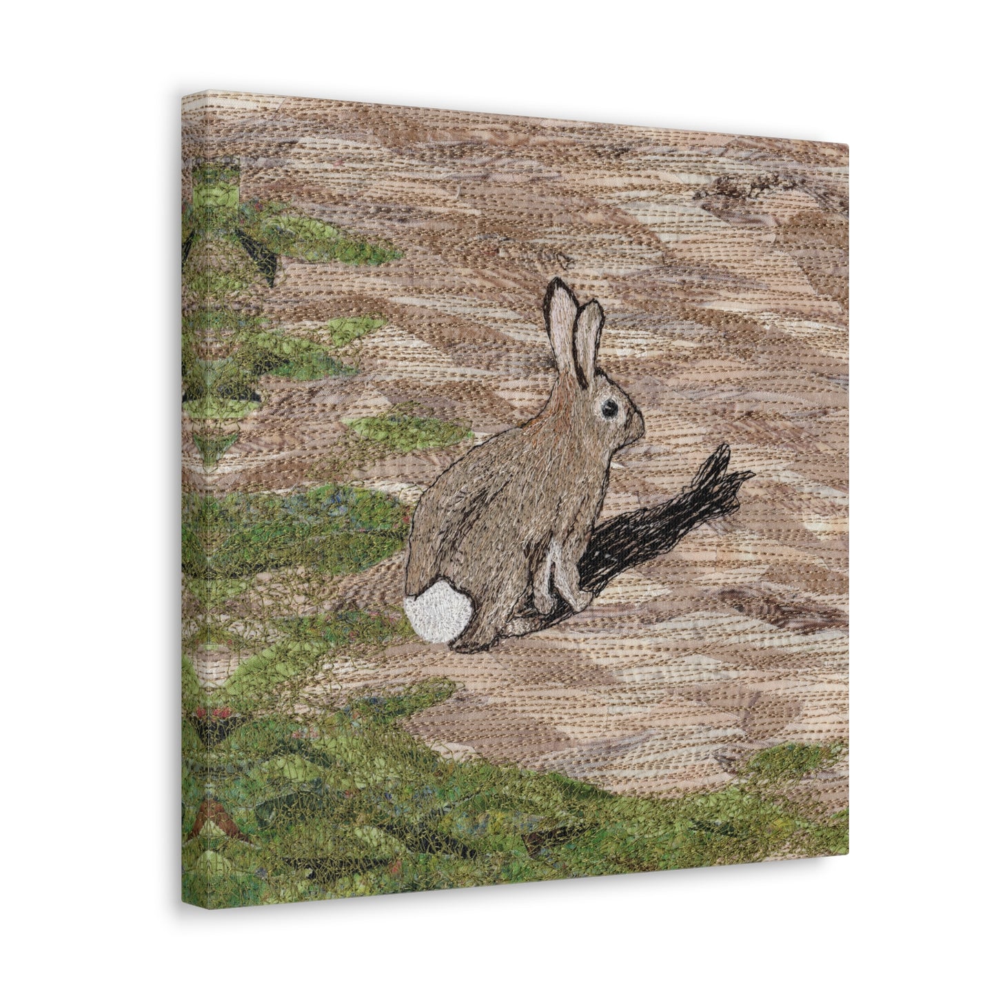 Afraid of His Own Shadow - Bunny Rabbit design - Canvas Gallery Wrap