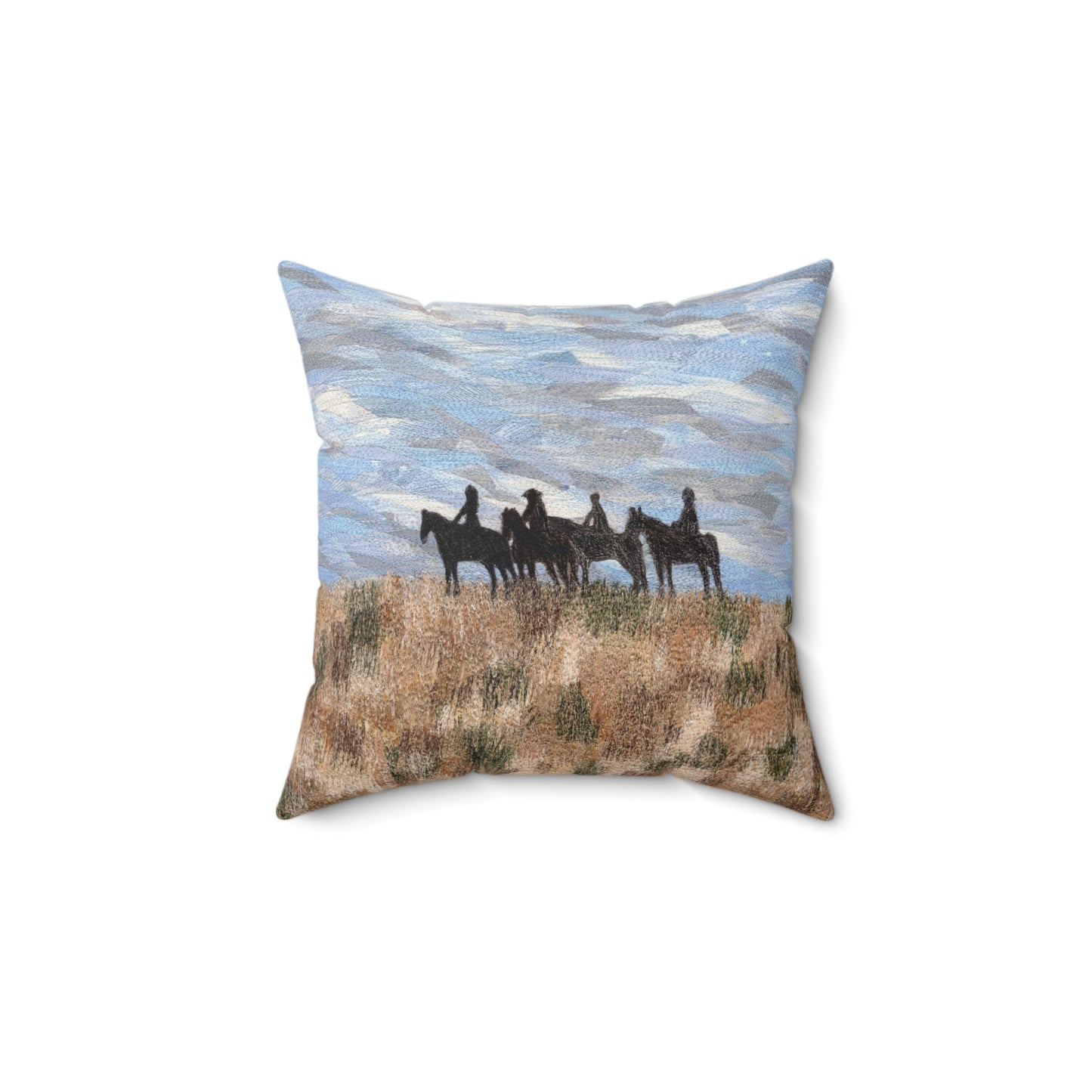 The Four Horsemen Square Pillow