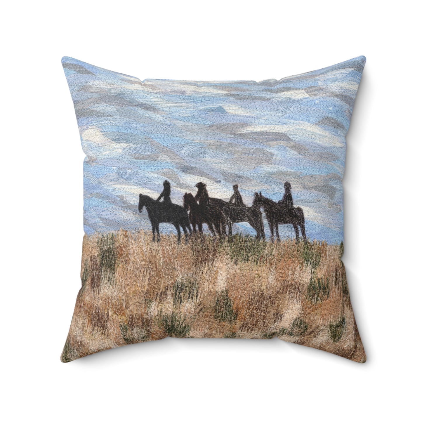 The Four Horsemen Square Pillow