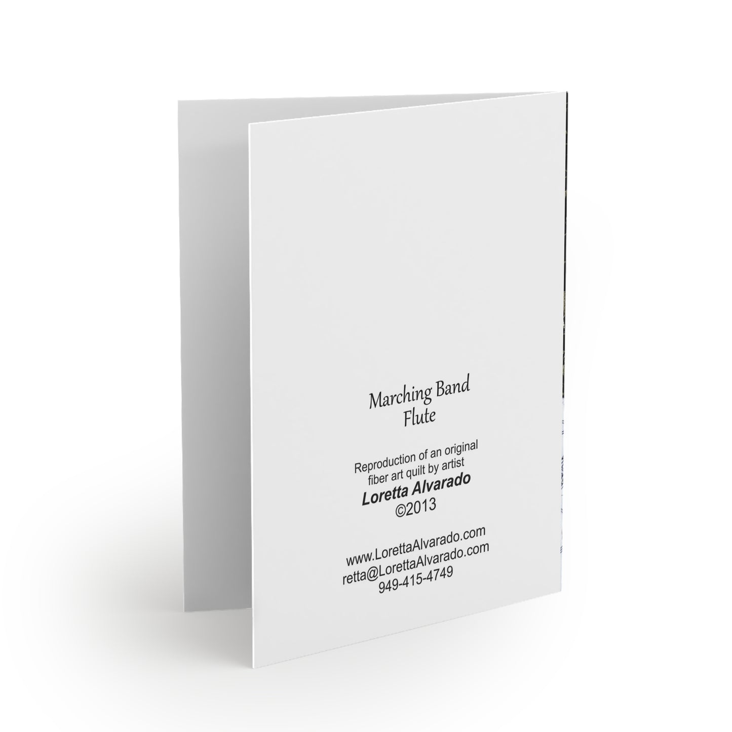 Marching Band - Flute - Music Greeting Card