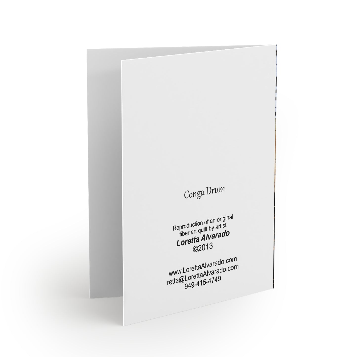 Red Conga Drum - Music Greeting Card