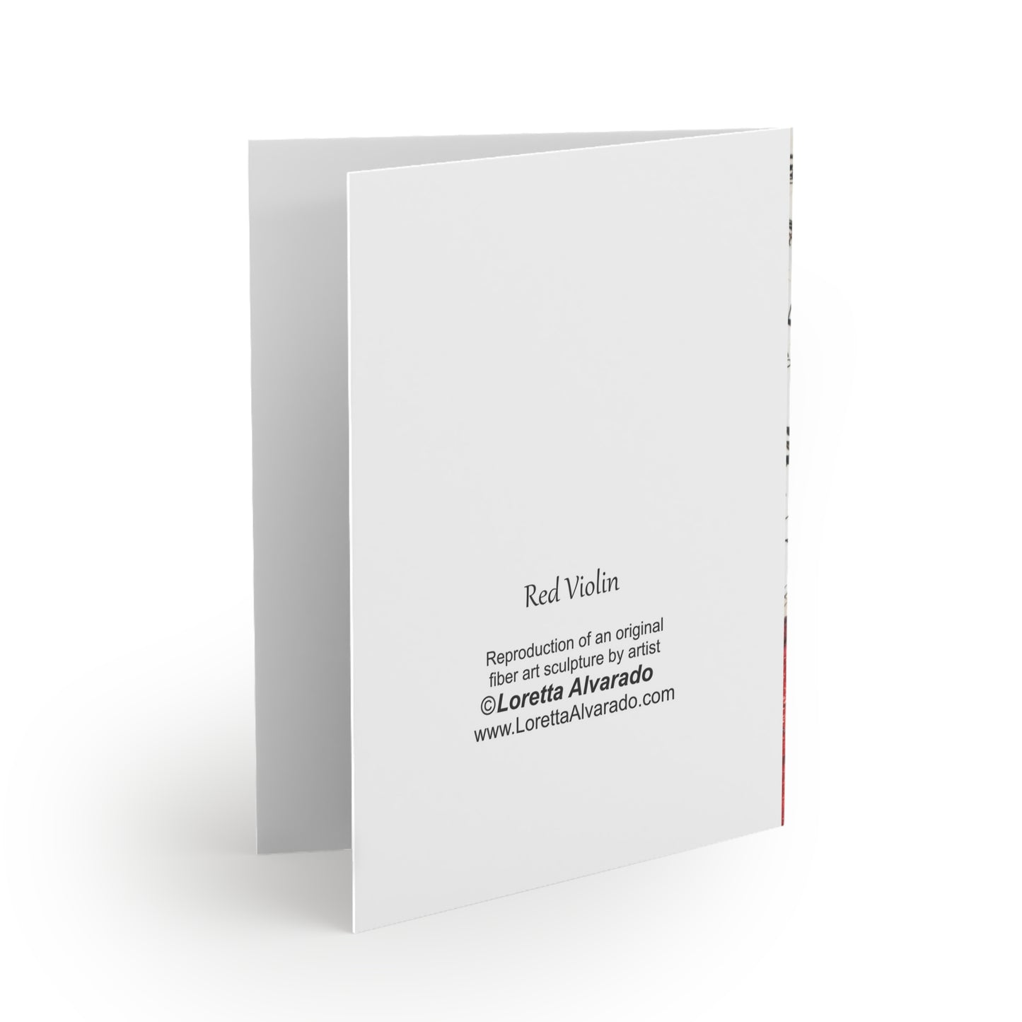 Red Violin - Music Greeting Card