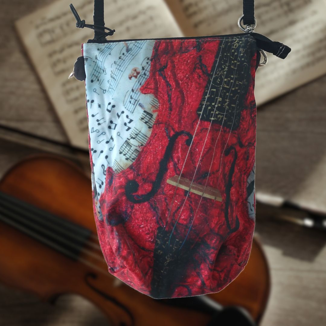 Red Violin Travel-Ready Crossbody Bag