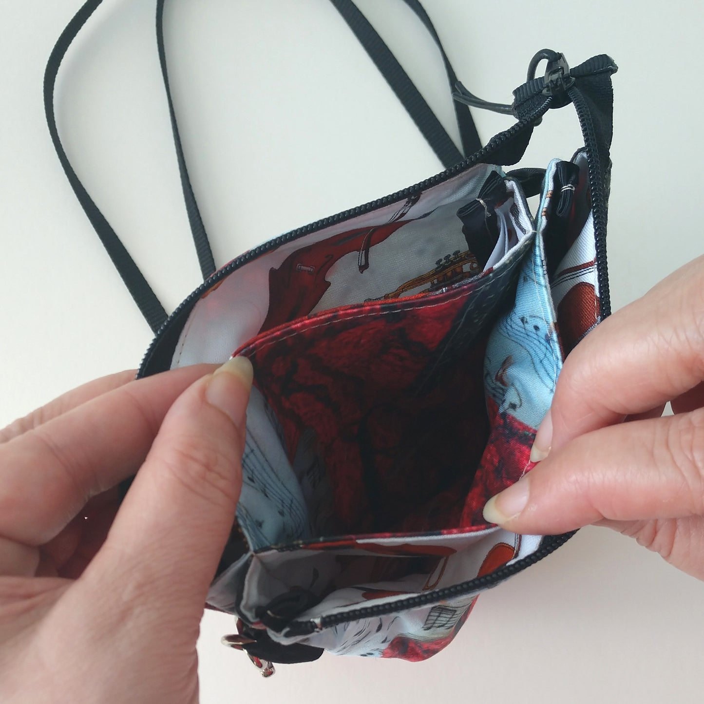 Red Violin Travel-Ready Crossbody Bag