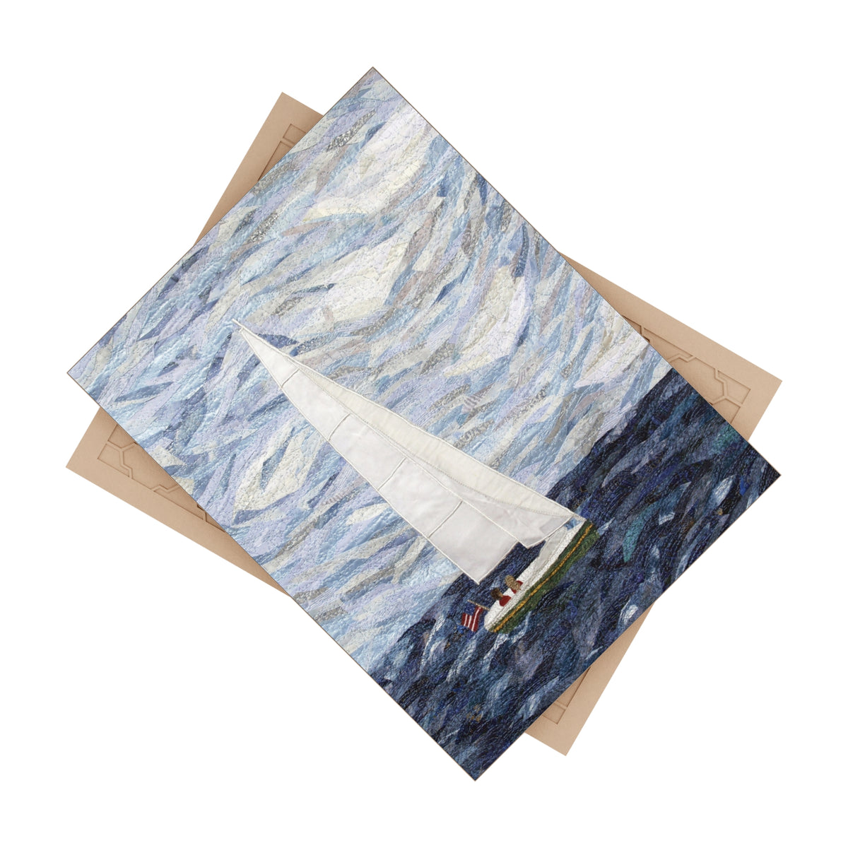 Sailboat Ceramic Photo Tile – Nautical Wall Art Gift - "Perfect Day"