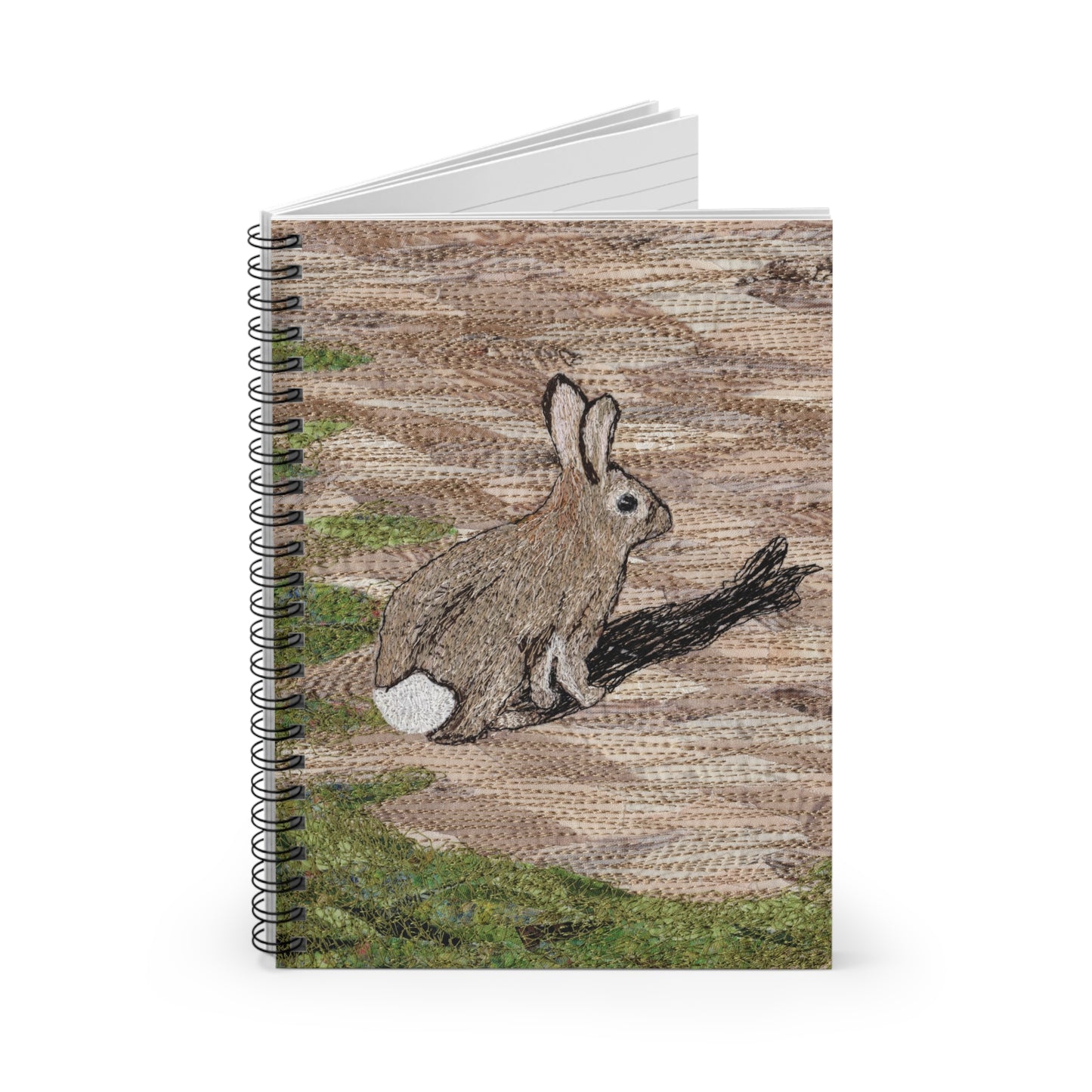 Spiral Notebook - Afraid of His Own Shadow - Bunny Rabbit Design