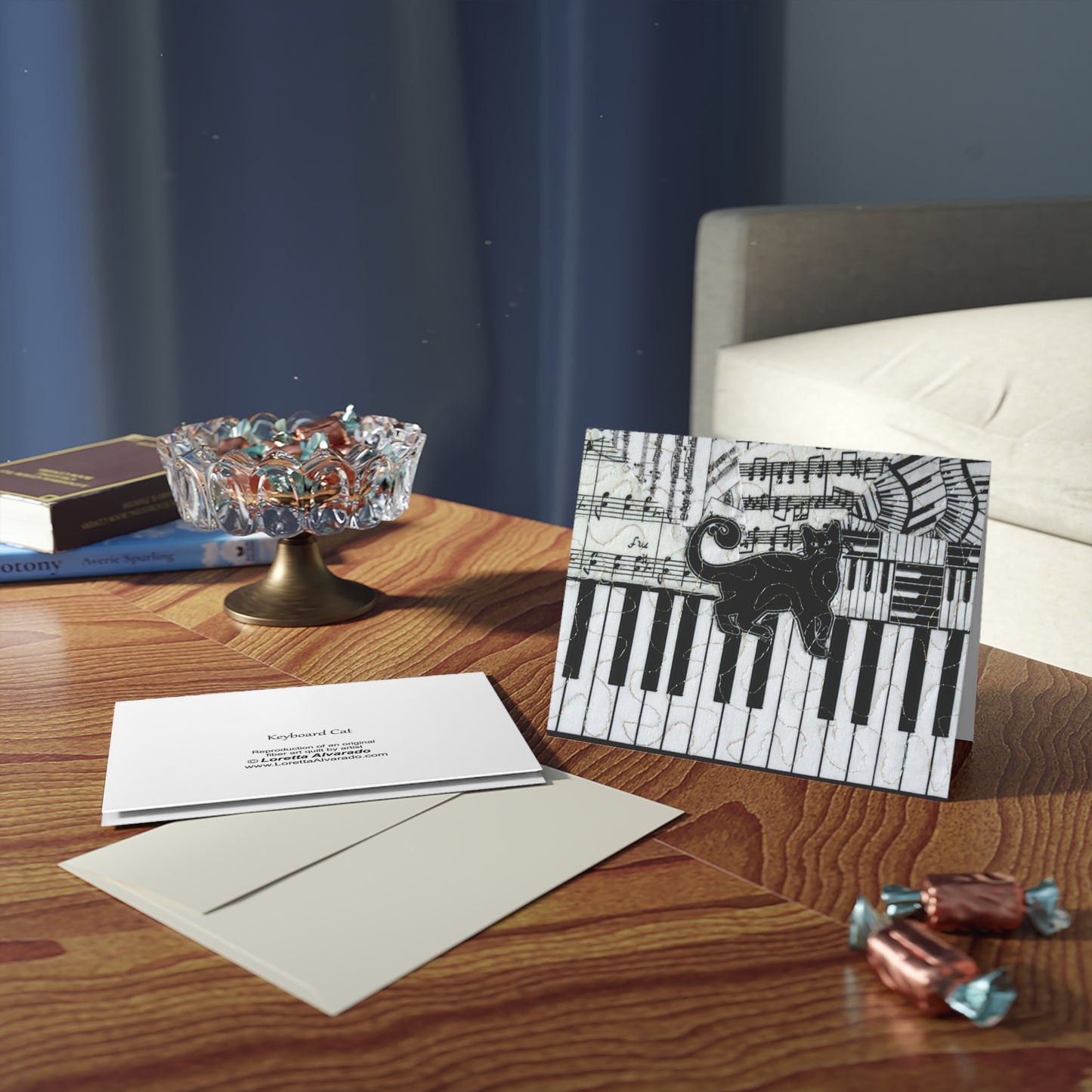 Keyboard Cat - Music Greeting Card