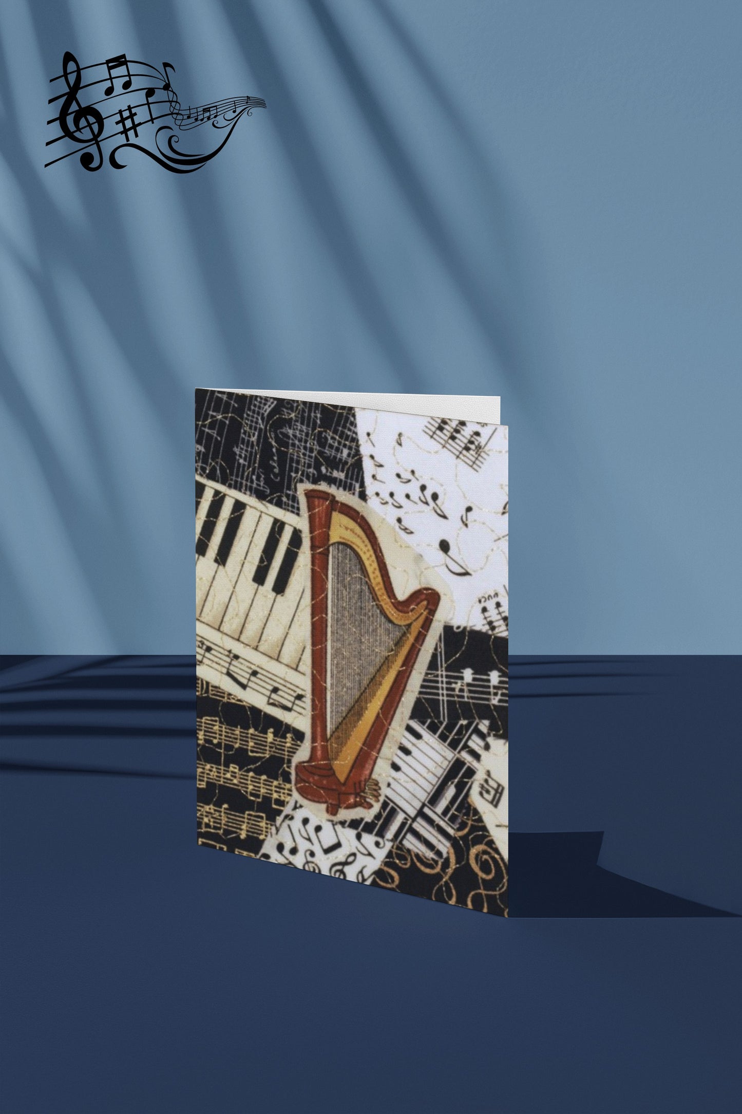 Harp - Music Greeting Card
