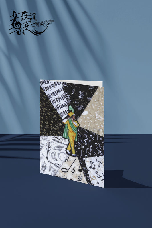 Marching Band - Flute - Music Greeting Card