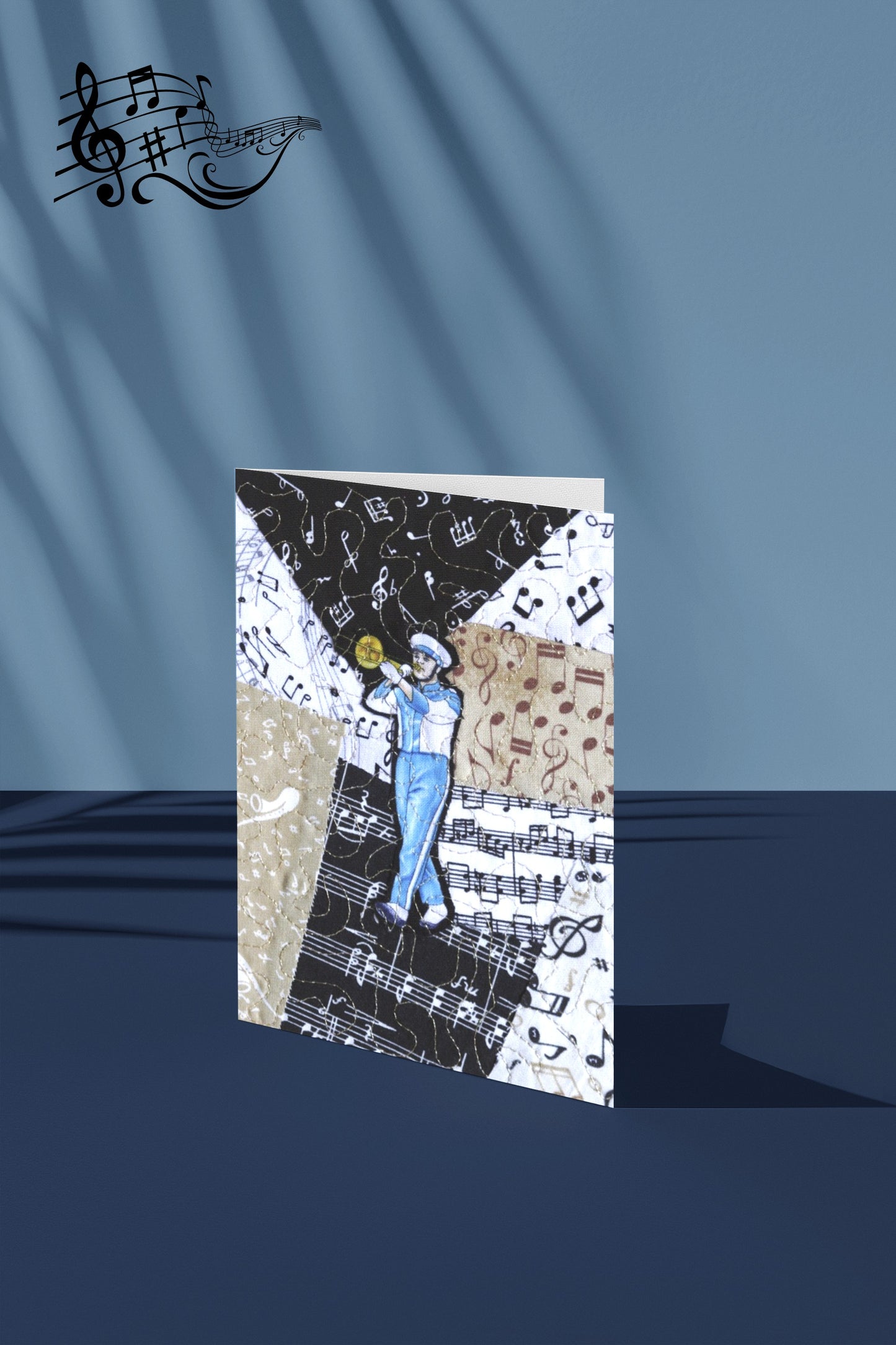 Marching Band - Trombone - Music Greeting Card