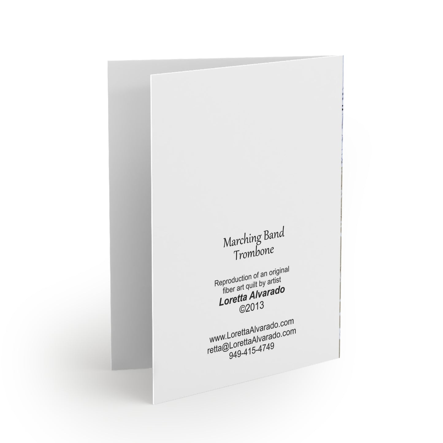 Marching Band - Trombone - Music Greeting Card