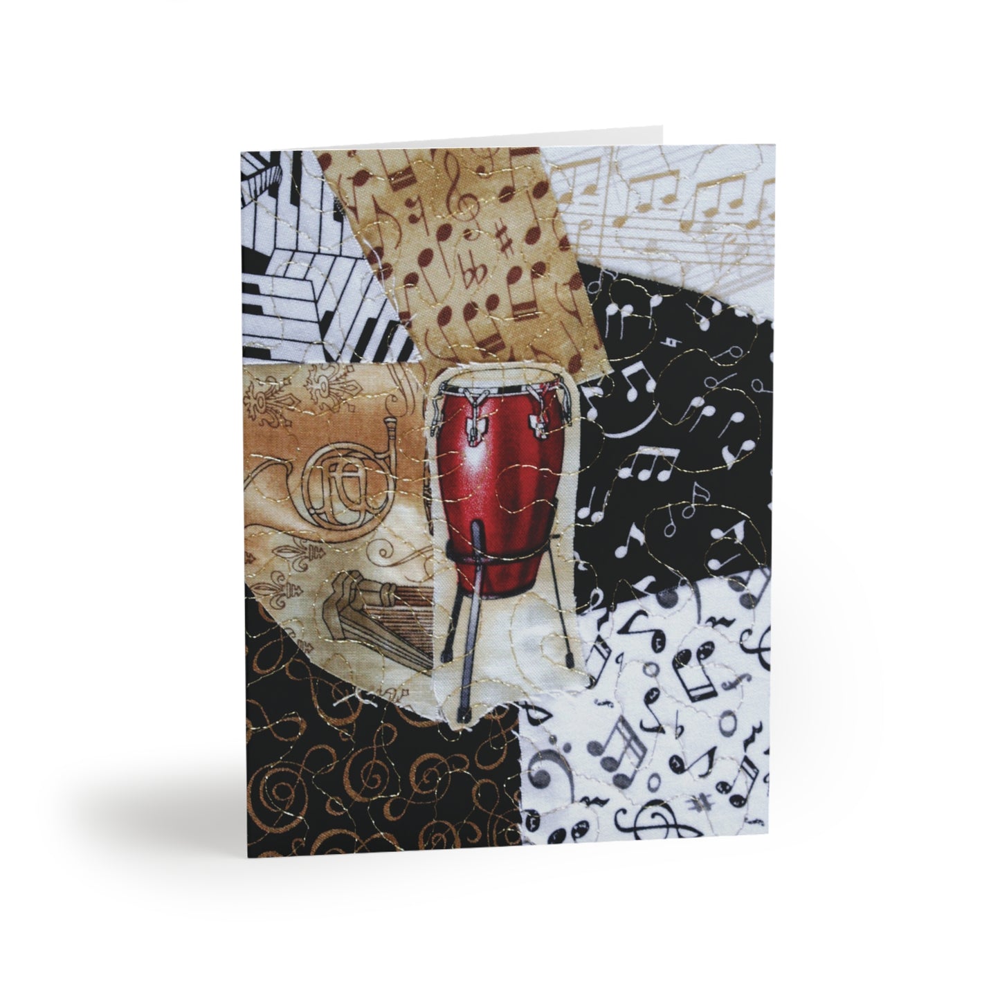 Red Conga Drum - Music Greeting Card
