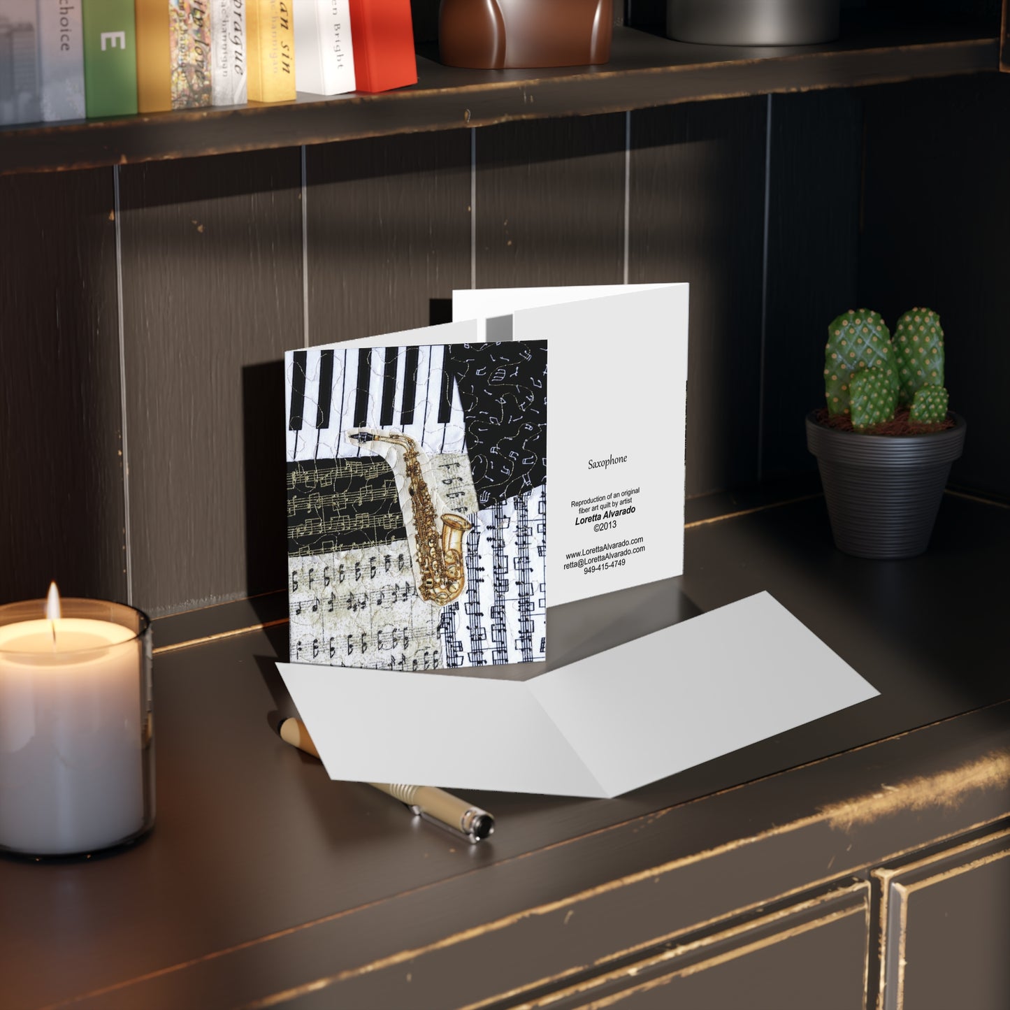 Saxophone - Music Greeting Card
