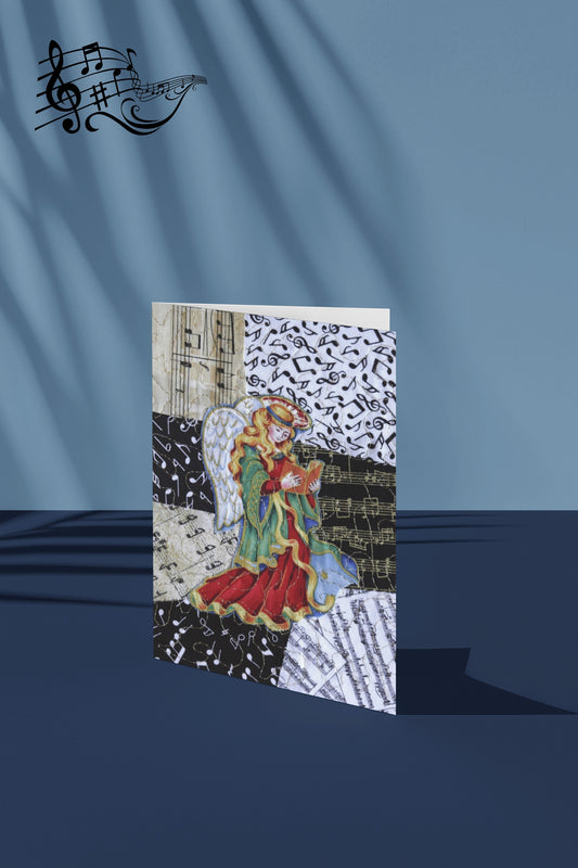 Singing Angel - Music Greeting Card