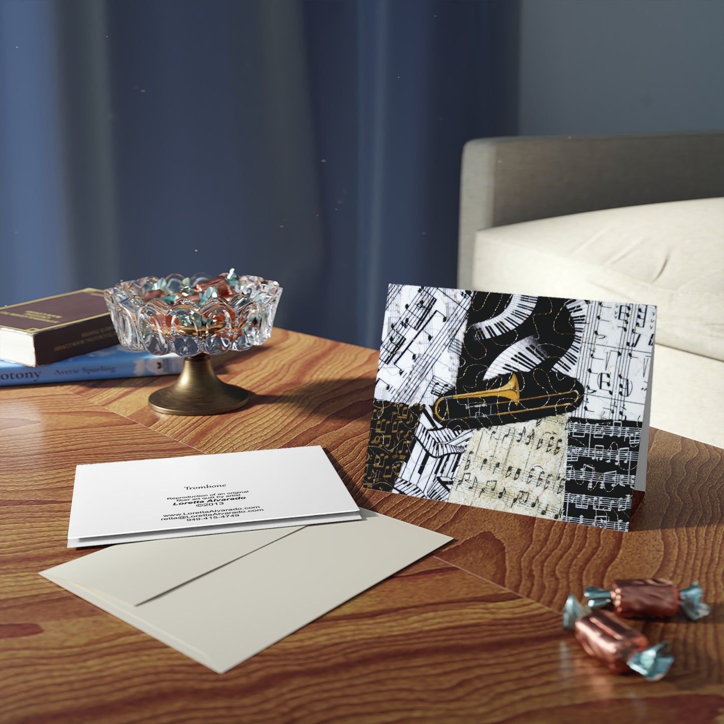 Trombone - Music Greeting Card