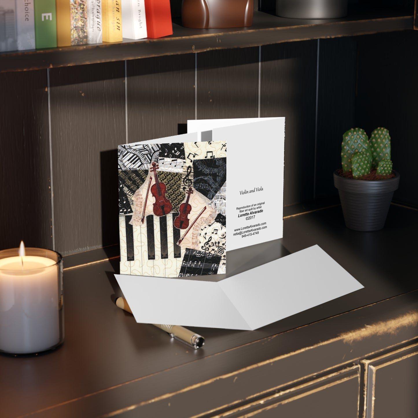 Violin and Viola - Music Greeting Card