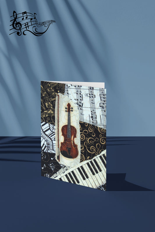 Violin and Viola - Music Greeting Card